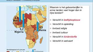 AK 4Havo Buitenland WERELD wereldbeeld 15 samenhang ontwikkeling en bevolkingsgroei [upl. by Lebiram251]