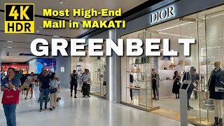 Most HighEnd Shopping Mall in Makati City GREENBELT TOUR  Metro Manila Malls 4K  Philippines [upl. by Rafaj]