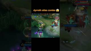 dyrroth atlas combo 😱 shorts mlbb mobilelegends [upl. by Adnovay]