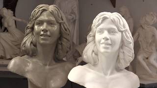 Sculpting a Portrait Making a Mold and a Cast [upl. by Ynafetse]