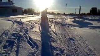 yamaha vmax 500 snowmobile jump [upl. by Sivra]