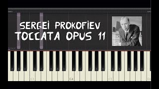 Sergei Prokofiev  Toccata Opus 11  Piano Tutorial by Amadeus Synthesia [upl. by Mosby]