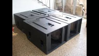 Compramos mais 4 unidades dos subwoofer EAW SB 1000 🔊😳Os malucos do audio atacam novamente [upl. by Anilef]