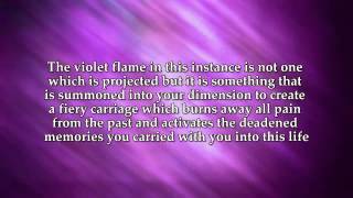 Transcending Violet Flame Activation amp Mantra by St Germain [upl. by Trah]