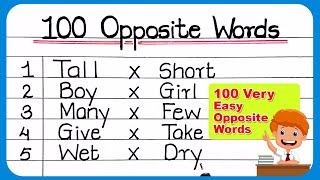 OPPOSITE WORDS 100  Opposite words in English  Opposite Words  Opposite Word  अपोजिट वर्ड्स [upl. by Maharg]