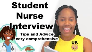 How to pass your nursing interview  Tips and advice  Student Nurse UK [upl. by Dacie]