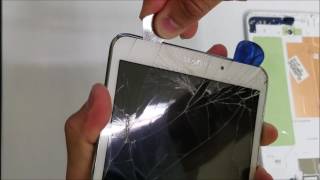 How to replace Glass Digitizer on the Samsung Galaxy Tab 4 80 [upl. by Manup982]