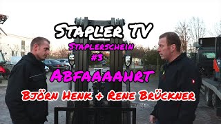 Stapler TV  Abfahrtskontrolle Staplerschein Praxis  mit Björn Henk und Rene Brückner [upl. by Forster]