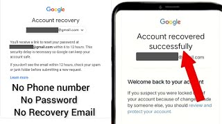 Gmail account recovery without phone number password verification code and recovery email 2024 [upl. by Nylrad177]