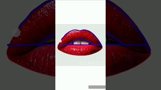 Easiest Lips Drawing diy art crafteraditti craft shorts SBARTISTE2 [upl. by Losse845]