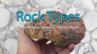 Types Of Rocks  Sedimentary Igneous Metamorphic [upl. by Annahoj]