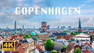 Copenhagen Denmark 🇩🇰  4K Drone Footage With Subtitles [upl. by Sherill]