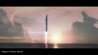 Elon Musk Holds Media QampA Regarding Interplanetary Transport System And Mars [upl. by Orsa759]