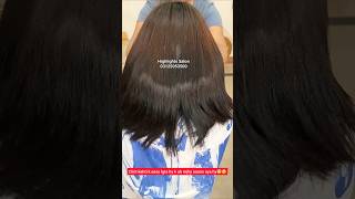 Rebonding Hair Treatment form Curly Hair to Straight Hair  Damaged Hair Transformation Before After [upl. by Eigroeg]