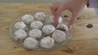 snowball cookies Mexican Wedding cookies easy baking recipe [upl. by Aynad]