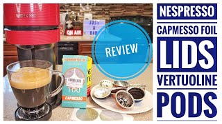 How To Reuse Nespresso Vertuoline Capsules Coffee amp Espresso Pods Reusable Pods CAPMESOO FOIL LIDS [upl. by Emya]