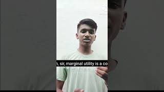 WHAT IS MARGINAL UTILITY marginalutility utilitylawangesir microeconomics shortsissue [upl. by Alfi]