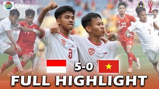 🔴 FULL HIGHLIGHT INDONESIA U16 VS VIETNAM U16  PEREBUTAN JUARA 3 PIALA AFF U16 2024 [upl. by Ydnak]