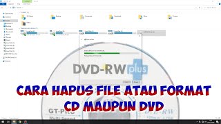 Cara Hapus File Atau Format CD Maupun DVD [upl. by Nwahsid]