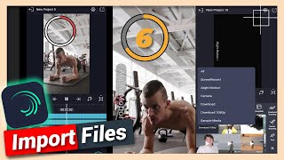 How to Import Files  Alight Motion Tutorial [upl. by Canning173]