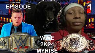 WWE 2K24 MYRISE  THE BIG O COMES UP CLUTCH [upl. by Phelgon]