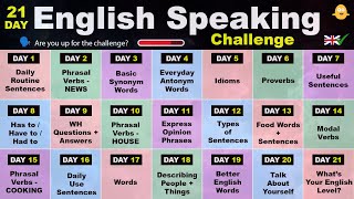 The 21Day English Speaking Challenge [upl. by Katzen]