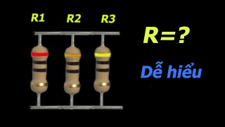Cách tính trị số 3 điện trở song song hoặc 4 điện trở [upl. by Piks]