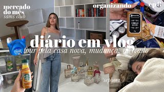 DIÁRIO em VLOG ep 08  TOUR pela CASA NOVA COMPRAS do MÊS no MERCADO ORGANIZANDO compras SEPHORA [upl. by Aninotna]