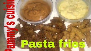 How to make pasta fries with honey ampBBQ mayopammyscuisinestudio [upl. by Notserp]