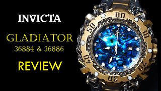 Invicta Gladiator 2ToneRose Gold Automatic Dive Watch Abalone Dial Review Invicta Cruise Watches [upl. by Asirret]