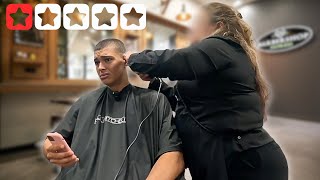 I Went To The WORST Rated Barber In Miami [upl. by Decca879]