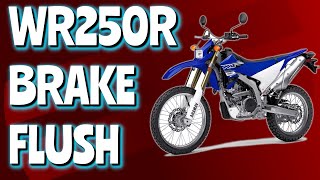 Motorcycle Brake Fluid Change for WR250R 🔧🏍️ WR250X [upl. by Gower784]