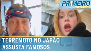 Terremoto atinge o Japão e assusta artistas brasileiros  Primeiro Impacto 220324 [upl. by Llertnod]