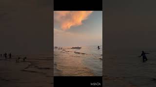 Parky sea beachChittagong chorki networkerbaire reelsvideoシ nature sea [upl. by Suiramed]