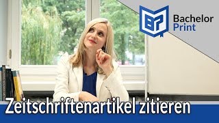 Zeitschriftenartikel zitieren  der Leitfaden für Studenten [upl. by Einatsed51]