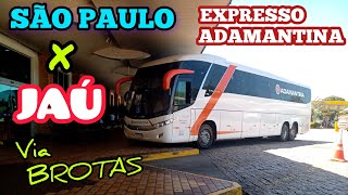 EXPRESSO ADAMANTINA  São Paulo x Jaú  Conhecida também como JAHU  viagem [upl. by Enyamart362]