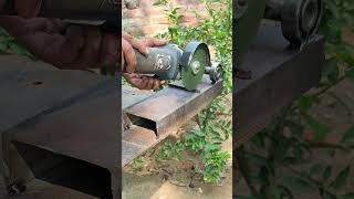 Homemade angel grinder stand for all types of metaliron cutting tools diytools seniorwelder [upl. by Lohse]