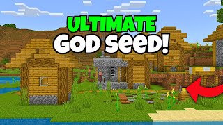 🔥GOD SEED Minecraft 121 Bedrock minecraft seeds 2024 [upl. by Belia]