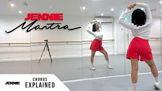 JENNIE  Mantra  Dance Tutorial  EXPLAINED Chorus [upl. by Keavy556]