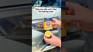 Diy headlight cleaner auto car truck wife cleaningtips cardetailing diy [upl. by Htieh]