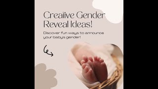 Creative Gender Reveal Ideas [upl. by Belia]