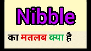 Nibble meaning in hindi  nibble ka matlab kya hota hai  word meaning english to hindi [upl. by Risley]