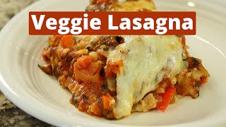 Delicious Vegetarian Lasagna With Homemade Marinara Sauce [upl. by Annoerb218]