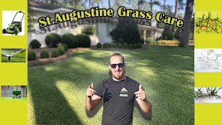 St Augustine Grass Care  Fertilization  Mowing  Watering  All In One Guide [upl. by Nadia]