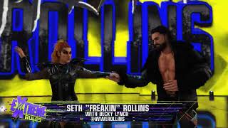 Seth Rollins and Becky Lynch Epic Entrance WWE 2K23 [upl. by Pinckney]