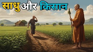 साधु और किसान  The monk and the farmer story panchtantra ki kahaniyan  Hindi kahaniyan with moral [upl. by Vito]