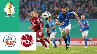 Hansa Rostock vs 1 FC Nürnberg 24 Pen  Highlights  DFBPokal 201819  2nd Round [upl. by Apgar]