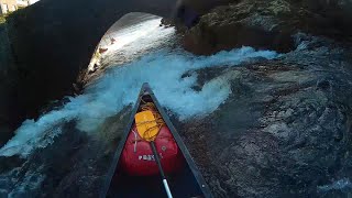 Backbarrow falls River Leven in an Open Canoe [upl. by Harrow]