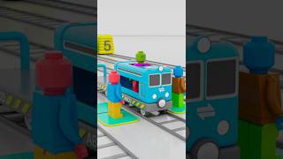 Family Train Song amp Blue Toy Train  trainsongs [upl. by Hachman81]