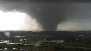 Powerful tornado hits Arkansas  March 28 2020 [upl. by Assiled]